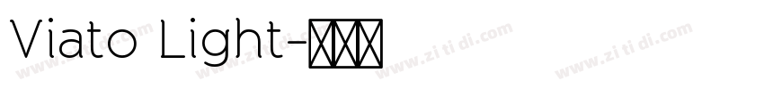 Viato Light字体转换